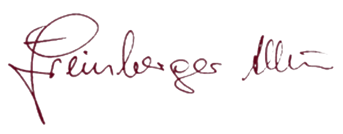 Unterschrift von Albin Freinberger